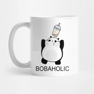 Little Bobaholic Panda Catching Boba! Mug